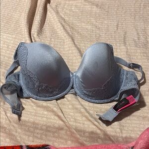 La SENZA Blue Molded Cup Bra with Adjustable Straps